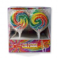 Mixed Fruit Flavour Hard Candy Round Lollies 55g X Pack Of 12 Ideal For Party's